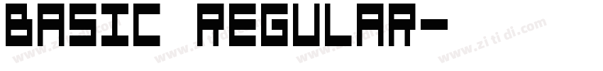 basic regular字体转换